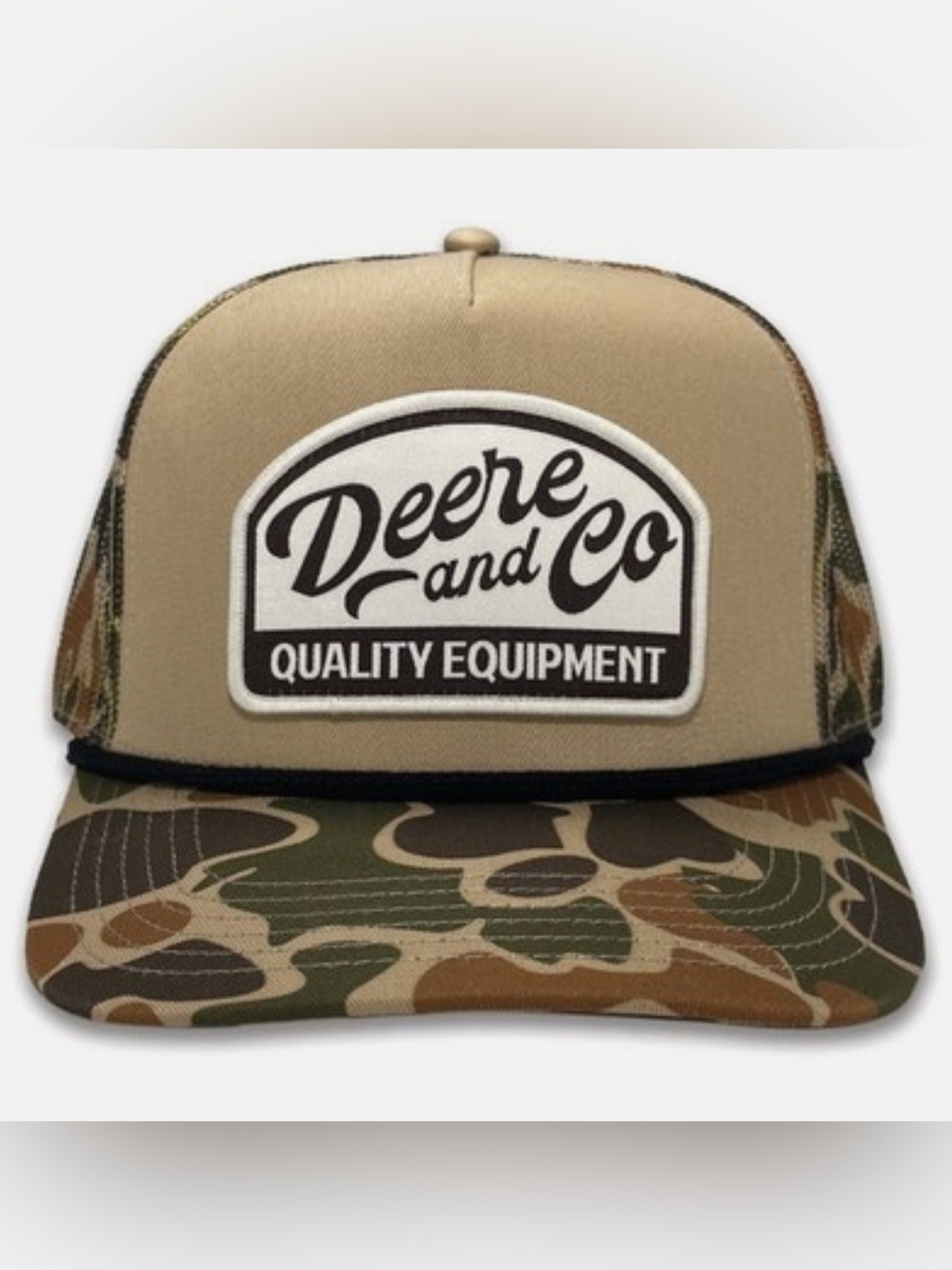 John Deere Khaki & Camouflage Trucker Hat